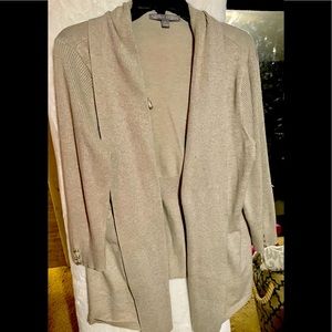Tan Sweater Cardigan Size XL